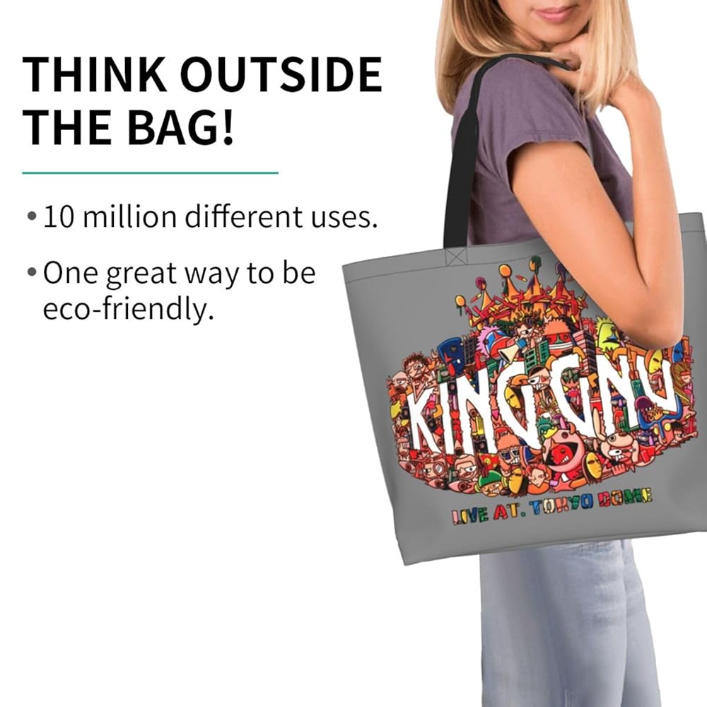 KingGnu キングヌー　トートバッグ Amazon.co.jp: [ZXHNB] King Gnu キングヌー3 トートバッグ エコ